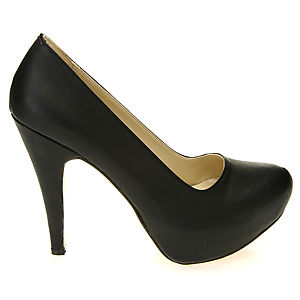 Mecrea Shoes Platform Topuklu Siyah ayakkabı