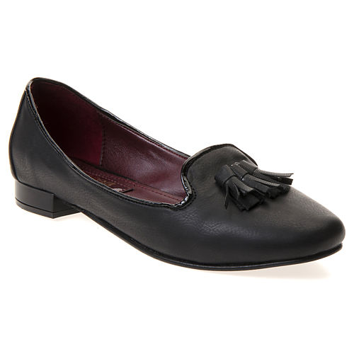 Mecrea Shoes Siyah Püsküllü Oxford Loafer