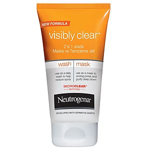 NEUTROGENA VISIBLE CLEAN 2IN1 MASKE TEM.JEL150ml