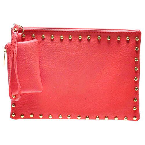 Street Fashion Narçiçeği Troklu Clutch Çanta