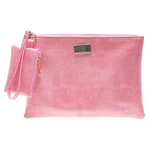 Street Fashion Pembe Clutch Çanta